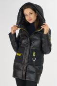 Купить Куртка зимняя черного цвета 7501Ch, фото 11
