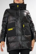 Купить Куртка зимняя черного цвета 7501Ch, фото 13