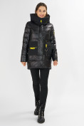 Купить Куртка зимняя черного цвета 7501Ch, фото 2