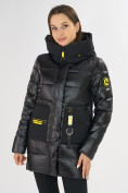 Купить Куртка зимняя черного цвета 7501Ch, фото 6