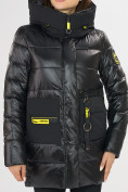 Купить Куртка зимняя черного цвета 7501Ch, фото 7