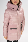 Купить Куртка зимняя розового цвета 7501R, фото 12