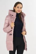 Купить Куртка зимняя розового цвета 7501R, фото 15