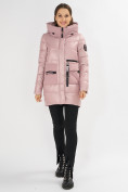 Купить Куртка зимняя розового цвета 7501R