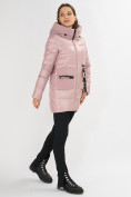 Купить Куртка зимняя розового цвета 7501R, фото 3