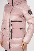 Купить Куртка зимняя розового цвета 7501R, фото 7