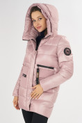 Купить Куртка зимняя розового цвета 7501R, фото 10
