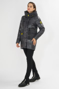 Купить Куртка зимняя темно-серого цвета 7501TC, фото 2