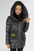 Купить Куртка зимняя темно-серого цвета 7501TC, фото 9