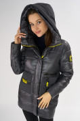Купить Куртка зимняя темно-серого цвета 7501TC, фото 10