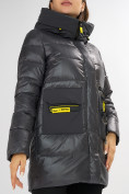 Купить Куртка зимняя темно-серого цвета 7501TC, фото 12
