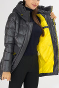 Купить Куртка зимняя темно-серого цвета 7501TC, фото 14