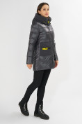 Купить Куртка зимняя темно-серого цвета 7501TC, фото 3