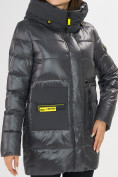 Купить Куртка зимняя темно-серого цвета 7501TC, фото 6