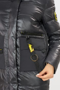 Купить Куртка зимняя темно-серого цвета 7501TC, фото 7