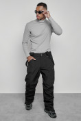 Купить Полукомбинезон утепленный мужской зимний горнолыжный черного цвета 7503Ch, фото 17