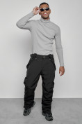 Купить Полукомбинезон утепленный мужской зимний горнолыжный черного цвета 7503Ch, фото 19