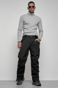 Купить Полукомбинезон утепленный мужской зимний горнолыжный черного цвета 7503Ch, фото 21