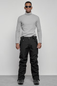 Купить Полукомбинезон утепленный мужской зимний горнолыжный черного цвета 7503Ch, фото 5