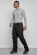 Купить Полукомбинезон утепленный мужской зимний горнолыжный черного цвета 7503Ch, фото 6