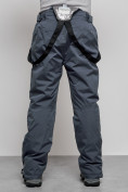 Купить Полукомбинезон утепленный мужской зимний горнолыжный темно-серого цвета 7503TC, фото 12