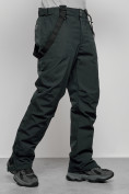 Купить Полукомбинезон утепленный мужской зимний горнолыжный темно-зеленого цвета 7503TZ, фото 11