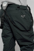 Купить Полукомбинезон утепленный мужской зимний горнолыжный темно-зеленого цвета 7503TZ, фото 13