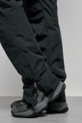 Купить Полукомбинезон утепленный мужской зимний горнолыжный темно-зеленого цвета 7503TZ, фото 15