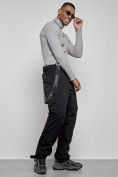 Купить Полукомбинезон утепленный мужской зимний горнолыжный черного цвета 7504Ch, фото 14