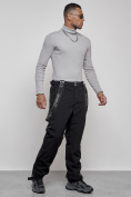 Купить Полукомбинезон утепленный мужской зимний горнолыжный черного цвета 7504Ch, фото 3