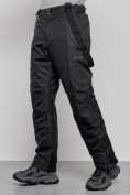 Купить Полукомбинезон утепленный мужской зимний горнолыжный черного цвета 7507Ch, фото 10