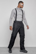 Купить Полукомбинезон утепленный мужской зимний горнолыжный черного цвета 7507Ch, фото 3