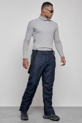 Купить Полукомбинезон утепленный мужской зимний горнолыжный темно-синего цвета 7507TS, фото 18