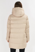 Купить Куртка зимняя big size бежевого цвета 7519B, фото 14