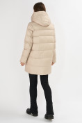 Купить Куртка зимняя big size бежевого цвета 7519B, фото 3
