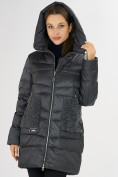 Купить Куртка зимняя big size темно-серого цвета 7519TC, фото 10