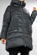 Купить Куртка зимняя big size темно-серого цвета 7519TC, фото 11