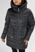 Купить Куртка зимняя big size темно-серого цвета 7519TC, фото 12