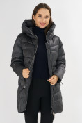 Купить Куртка зимняя big size темно-серого цвета 7519TC, фото 17