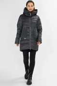 Купить Куртка зимняя big size темно-серого цвета 7519TC, фото 2