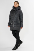 Купить Куртка зимняя big size темно-серого цвета 7519TC, фото 3