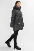 Купить Куртка зимняя big size темно-серого цвета 7519TC, фото 4