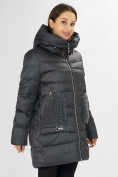 Купить Куртка зимняя big size темно-серого цвета 7519TC, фото 7