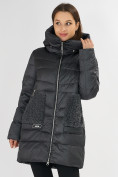 Купить Куртка зимняя big size темно-серого цвета 7519TC, фото 8