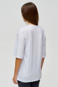 Купить Женские футболки с надписями белого цвета 76013Bl, фото 5
