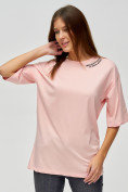 Купить Женские футболки с надписями розового цвета 76013R, фото 4