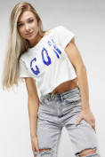 Купить Топ футболка женская белого цвета 76014Bl, фото 3