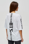 Купить Женские футболки с надписями белого цвета 76017Bl, фото 5