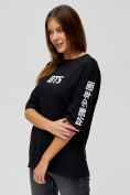 Купить Женские футболки с надписями черного цвета 76017Ch, фото 3