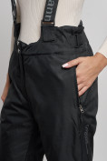 Купить Полукомбинезон утепленный женский зимний горнолыжный черного цвета 7601Ch, фото 12